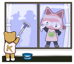 ORI'S STICKER HAT'S "OSANPO  NECOKO" sticker #3000384