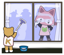 ORI'S STICKER HAT'S "OSANPO NECOKO" sticker #3000384