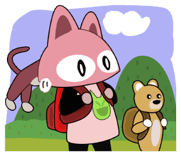 ORI'S STICKER HAT'S "OSANPO NECOKO" sticker #3000394