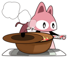 ORI'S STICKER HAT'S "OSANPO NECOKO" sticker #3000399