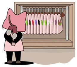 ORI'S STICKER HAT'S "OSANPO NECOKO" sticker #3000400