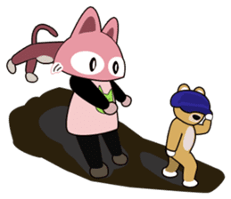 ORI'S STICKER HAT'S "OSANPO NECOKO" sticker #3000408