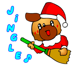 Pug The Dog (Christmas) sticker #3000508