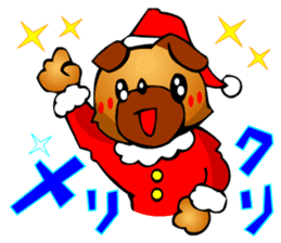 Pug The Dog (Christmas) sticker #3000512