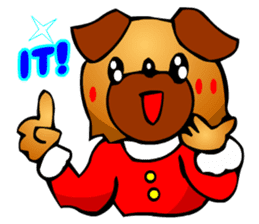 Pug The Dog (Christmas) sticker #3000515