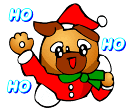 Pug The Dog (Christmas) sticker #3000517