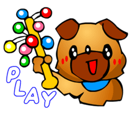 Pug The Dog (Christmas) sticker #3000520
