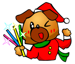 Pug The Dog (Christmas) sticker #3000522