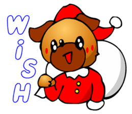 Pug The Dog (Christmas) sticker #3000524