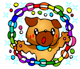 Pug The Dog (Christmas) sticker #3000527