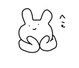 Rabbit mock sticker #3000651