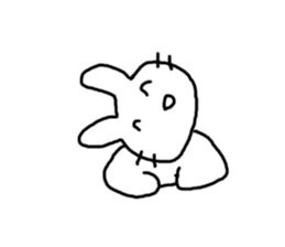 Rabbit mock sticker #3000652