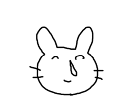Rabbit mock sticker #3000655