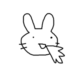 Rabbit mock sticker #3000656