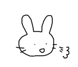 Rabbit mock sticker #3000657