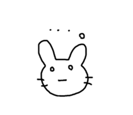 Rabbit mock sticker #3000658