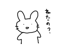 Rabbit mock sticker #3000659