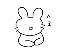 Rabbit mock sticker #3000660