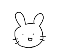 Rabbit mock sticker #3000661