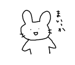 Rabbit mock sticker #3000662