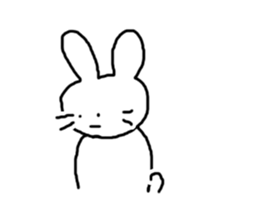 Rabbit mock sticker #3000664