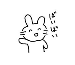 Rabbit mock sticker #3000665