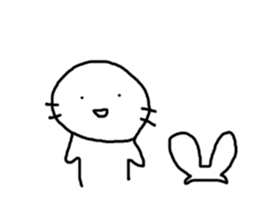 Rabbit mock sticker #3000666