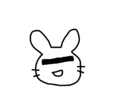 Rabbit mock sticker #3000667