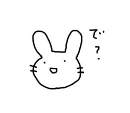 Rabbit mock sticker #3000668