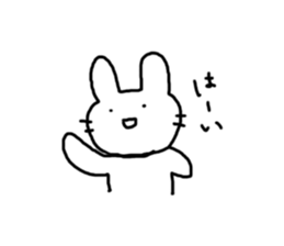 Rabbit mock sticker #3000678
