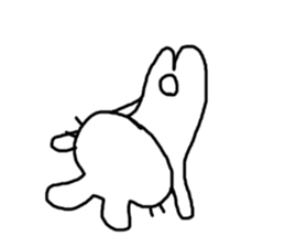 Rabbit mock sticker #3000679