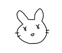 Rabbit mock sticker #3000681