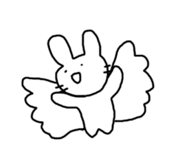 Rabbit mock sticker #3000682