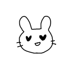 Rabbit mock sticker #3000683