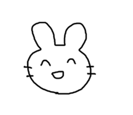 Rabbit mock sticker #3000684