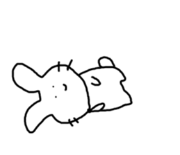 Rabbit mock sticker #3000686
