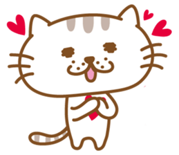 Lovable cat couple2 ENG sticker #3000815