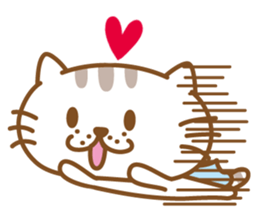 Lovable cat couple2 ENG sticker #3000828