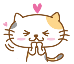 Lovable cat couple2 ENG sticker #3000829