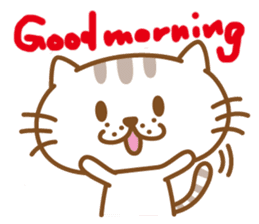 Lovable cat couple2 ENG sticker #3000836