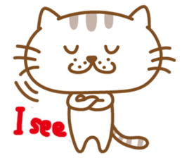 Lovable cat couple2 ENG sticker #3000838