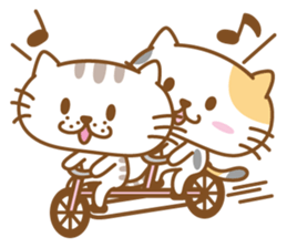 Lovable cat couple2 ENG sticker #3000845