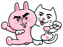 Cute no face of animals sticker #3001254