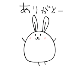 elastic rabbit sticker #3001659