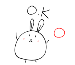 elastic rabbit sticker #3001661