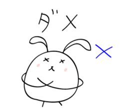 elastic rabbit sticker #3001662