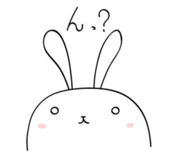 elastic rabbit sticker #3001663