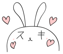 elastic rabbit sticker #3001664