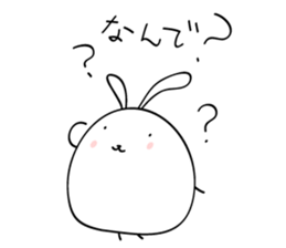 elastic rabbit sticker #3001670