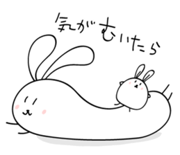 elastic rabbit sticker #3001682